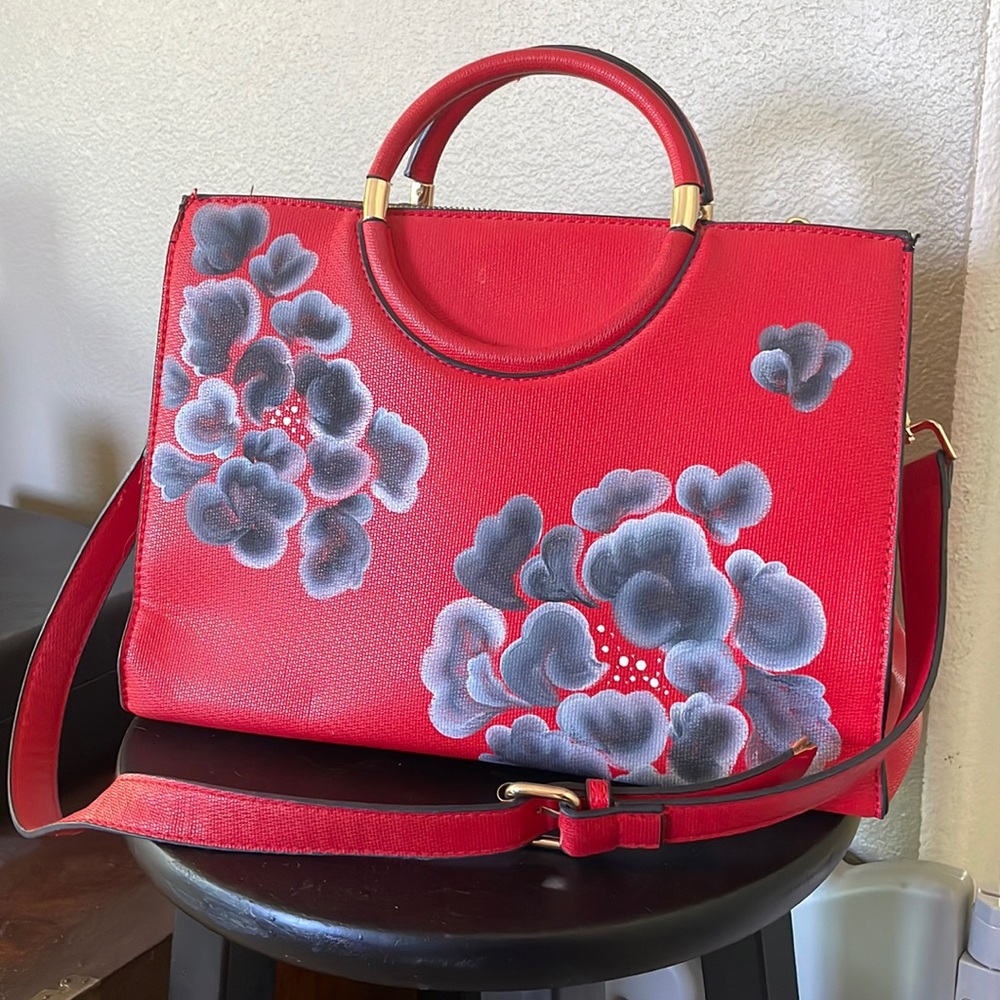 Hand painted custom purse